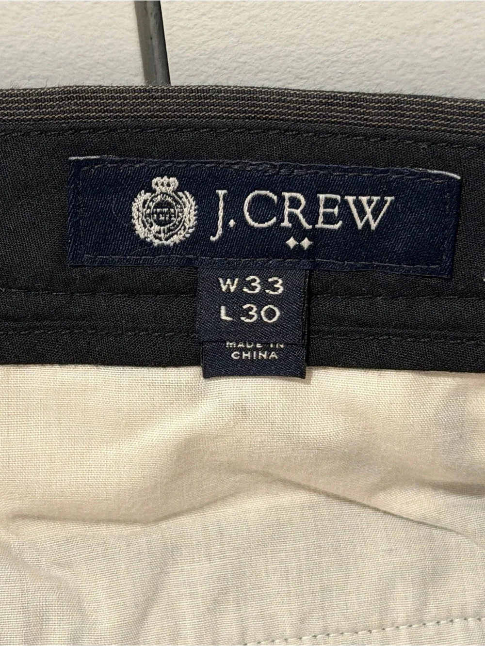 J. Crew Men's Black Dress Pants - Straight Tailored